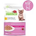 natural kitten busta multipack 12x85g pollo