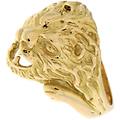 anello uomo oro giallo testa di leone gl102030