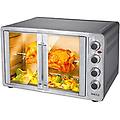 forno fornetto elettrico ventilato 55 lt potenza 2200w con doppia porta luce interna 4 selezioni di
