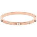 bracciale rigido tactic bianco finitura in tono oro rosa m