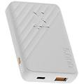 - powerbank 5 000mah usb-a/usb-c modello go2 fastcharge 12w compatto bianco