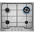 px640uv px640uv serie soft piano cottura 4 fuochi a gas 60 cm (1 bruciatore wok) colore inox