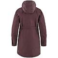 kiruna giacca trekking con cappuccio donna dark pink m