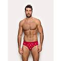 slip rosso con orsetti hello xmas / stampato / 7 stampato