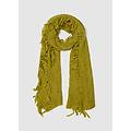 - sciarpa verde lime con frange donna verde chiaro taglia one size