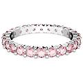 anello matrix taglio round rosa placcato rodio 60