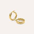 orecchini a cerchio gold essence oro giallo collezione gold essence oro giallo