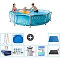 - piscina fuori terra in giro 305x76 cm blu include accessori coordinati a1319