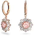 orecchini pendenti idyllia taglio misto sole rosa placcato color oro rosa