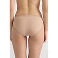 slip alto in pizzo e cotone donna naturale taglia 3