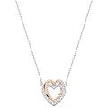 collana infinity cuore bianca mix di finiture os