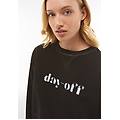 felpa corta tinta a freddo con logo effetto cracked moonless night cold dyed donna large