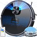 4000pa robot aspirapolvere lavapavimenti con mappatura a 5 piani robot vacuum mop 3 in 1 lidar laser
