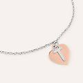 bracciale silver collection argento bicolore bianco / rosa collezione silver collection bicolore