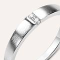 anello fedina silver collection argento rodiato cubic zirconia collezione silver collection misura