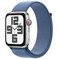 watch se gps + cellular cassa 44mm in alluminio con cinturino sport loop blu inverno