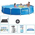 - piscina fuori terra in giro 366x76 cm blu include accessori coordinati a1594