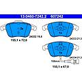 set di pastiglie freno 13. 0460-7242. 2 anteriore
