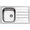 oh791irpc serie oceano lavello inox da incasso gocciolatoio a destra 1 vasca 79x50cm