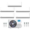 climatizzatore condizionatore penta split inverter breezeless e 9000+9000+9000+12000+12000 btu a++