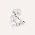 orecchini pendenti claire oro bianco cubic zirconia collezione claire oro bianco