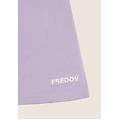 gonna bambina a trapezio in cotone texturizzato lilla junior 12 anni