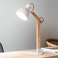 lampada da tavolo sveva di legno bianco/frassino