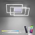 paul neuhaus plafoniera led moderno q-inigo 60x60 cm luce con 3 temperature di colore dimmerabile