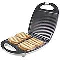 maxi toast&grill tostiera 4 fette grill sruttura esterna in bachelite piastre grill maxi