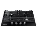 piano cottura a gas 4f 60cm wok nero
