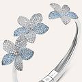 bangle silver shine argento rodiato cubic zirconia collezione silver shine bianco