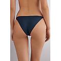 slip con fianchetto in cotone donna blu taglia 4