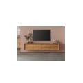 mobile tv in legno di quercia selvatica 220x40x40 oliato naturale pure oak #120