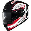 casco moto integrale 422 fg 2. 2 nero opaco rosso taglia 2xl
