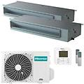 condizionatore canalizzabile adt dual split 9000+12000 btu inverter a++ unità esterna 5 kw