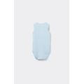 body neonato spalla larga in 100% cotone tinta unita azzurro tama&ntilde;o 9-12