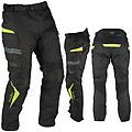 a-pro pantaloni impermeabile moto termica estraibile strisce riflettenti fluo 34