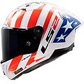 casco ff805 thunder gp replica baz rosso blu bianco xxl
