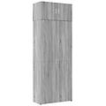 - armadietto grigio sonoma 80x42 5x225 cm in truciolato