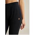 pantaloni sportivi in viscosa a costine con gamba dritta anthracite donna extra small