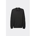 polo manica lunga in maglia uomo grigio taglia s