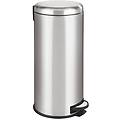 pattumiera leman easy a pedale grigio inox 30 l
