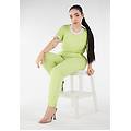 joggers in felpa leggera con patch fenicottero in tono evening primrose donna large