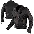 a-pro chiodo giacca giubbotto giubbino pelle moto classico lacci nero xl