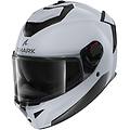 casco moto integrale spartan gt pro blank light bianco taglia xs