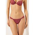 brasiliana fianchetti sottili costume shiny satin donna rosa scuro m