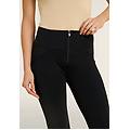 pantaloni push up wr. up superskinny garzati vita alta nero donna extra small