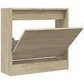 - scarpiera rovere sonoma 60x21x57 cm in legno multistrato