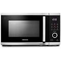 md 11499 superficie piana microonde combinato 25 l 900 w nero acciaio inossidabile