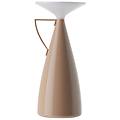 lampada da tavolo led ricaricabile camomille beige altezza 24 cm